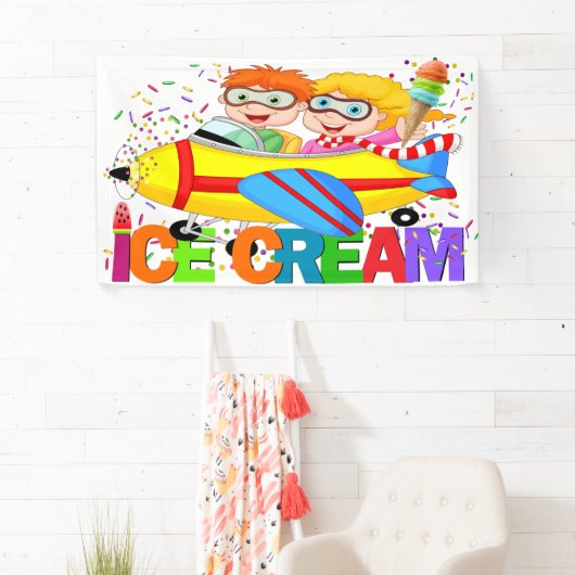 ICE Cream Banner (serie vliegtuigen) (Insitu)