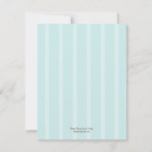 Ice Cream Bar Flat Bedankt Card - Blauw - (Achterkant)