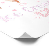 Ice cream Bar Pastel birthday party Poster (Hoek)