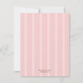 Ice Cream Bar, platte dank - Roze - Bedankkaart (Achterkant)