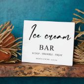 Ice cream Bar Trouwteken Fotoplaat (Zijkant)