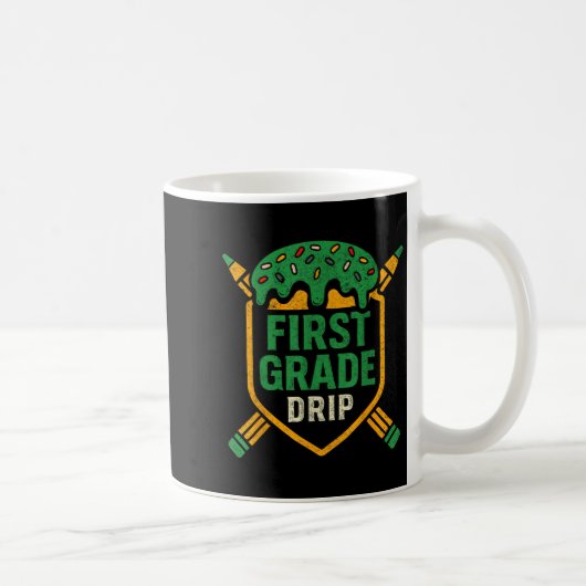 Ice Cream Baseball Drip First Grade Jongens Terug  Koffiemok (Rechts)