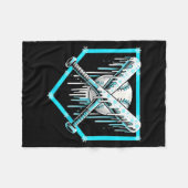 Ice Cream Baseball Drip Home Plate Bats Cool For B Fleece Deken (Voorkant (Horizontaal))