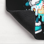 Ice Cream Baseball Drip Home Plate Bats Cool For B Muismat (Hoek)