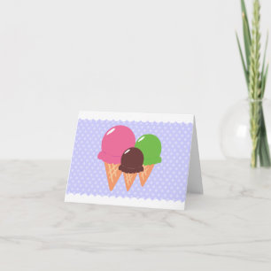 Ice Cream Bedankt kaarten