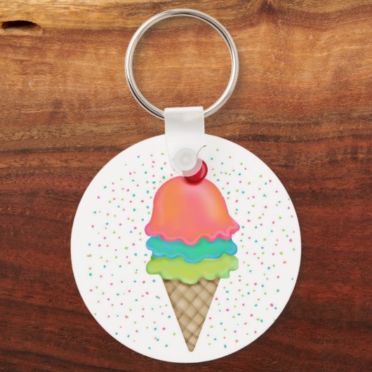 Ice Cream-behandelingen Sleutelhanger (Voorkant)