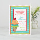 Ice Cream behandelt de geboorte-jongen-uitvindinge Kaart (Staand voorkant)