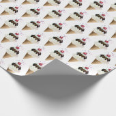 Ice Cream bevat witte Cadeaupapier (Hoek)
