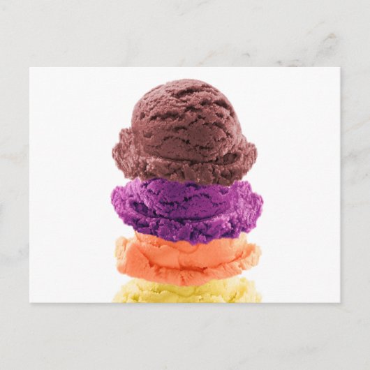 Ice Cream Binge-overzicht Briefkaart (Voorkant)