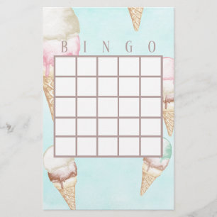 Ice Cream Bingo Kaarten