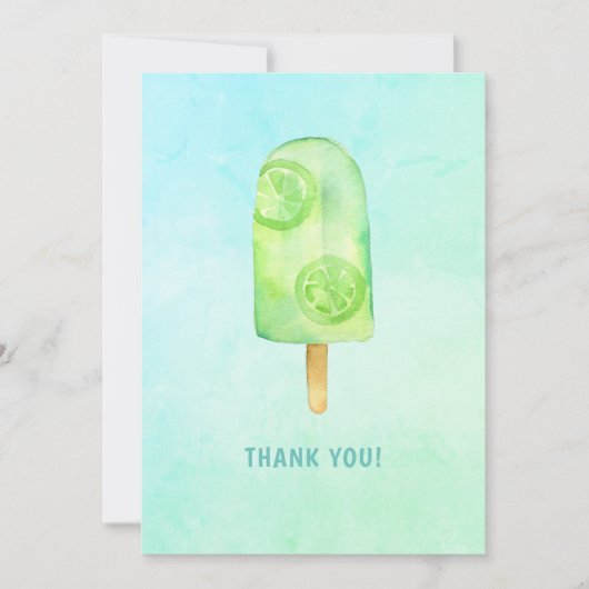 Ice Cream Birthday Bedankkaart (Voorkant)