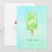 Ice Cream Birthday Bedankkaart (Voorkant / Achterkant)