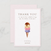 Ice Cream Birthday Bedankt voor je creditcard (Voorkant / Achterkant)