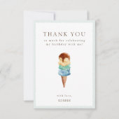 Ice Cream Birthday Bedankt voor je creditcard (Voorkant)