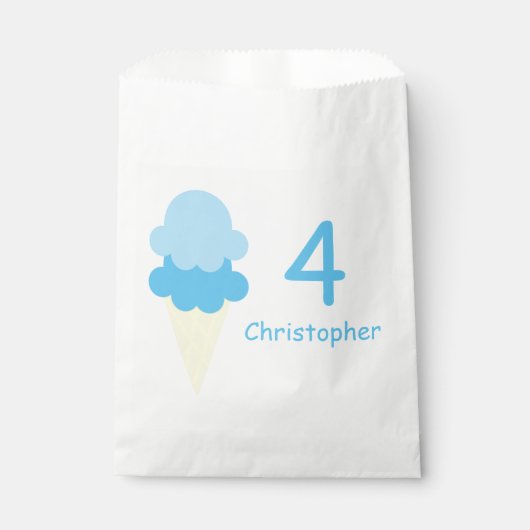 Ice Cream Birthday Bedankzakje (Voorkant)