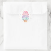 Ice Cream Birthday Envelope Seal Summer Sticker (Tas)