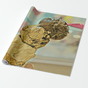 Ice cream birthday gift cadeaupapier