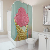 Ice cream birthday gift douchegordijn (In situ)