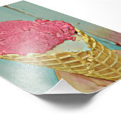 Ice cream birthday gift foto afdruk (Hoek)