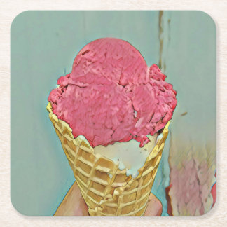 Ice cream birthday gift kartonnen onderzetters