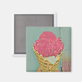 Ice cream birthday gift magneet (Voorkant / Achterkant)