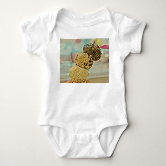 Ice cream birthday gift romper (Voorkant)
