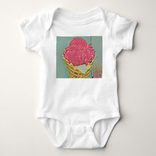 Ice cream birthday gift romper (Voorkant)