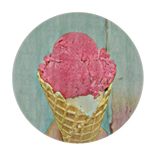 Ice cream birthday gift snijplank (Voorkant)