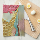 Ice cream birthday gift theedoek (Quarter Fold)