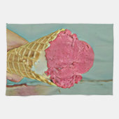 Ice cream birthday gift theedoek (Horizontaal)