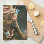 Ice cream birthday gift theedoek (Quarter Fold)