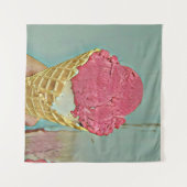 Ice cream birthday gift wandkleed (Voorkant (horizontaal))