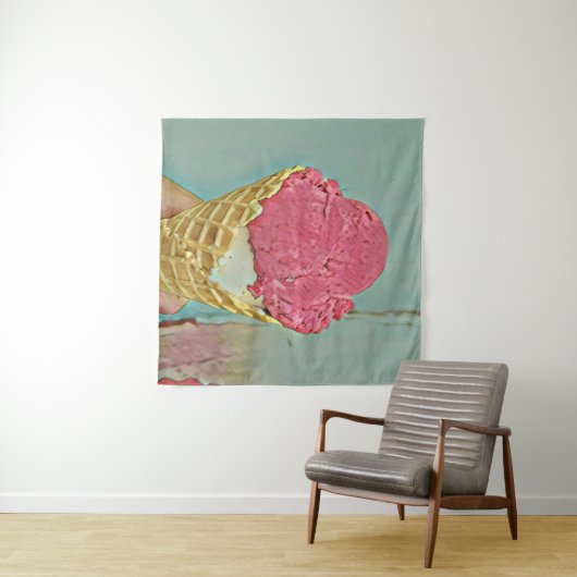 Ice cream birthday gift wandkleed (In Situ (horizontaal))