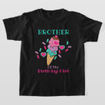 Ice Cream Birthday Girl kinder tshirts Brother<br><div class="desc">Viel uw verjaardag met dit speciale T-shirt,  speciaal en gepersonaliseerd ontwerp</div>