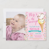 Ice Cream Birthday Invitation Summer Kaart (Voorkant)