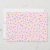 Ice Cream Birthday Invitation Summer Kaart (Achterkant)