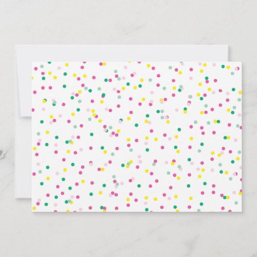 Ice Cream Birthday Invitation Summer Kaart (Achterkant)