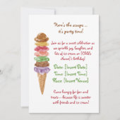 Ice Cream Birthday Kaart (Voorkant)