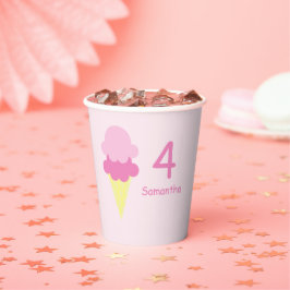 Ice Cream Birthday Papieren Bekers