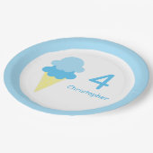 Ice Cream Birthday Papieren Bordje (Gekanteld)