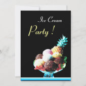 ICE CREAM BIRTHDAY PARTY 2 KAART (Voorkant)