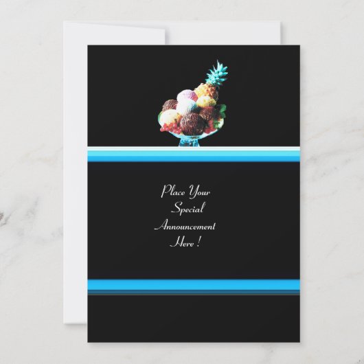 ICE CREAM BIRTHDAY PARTY 2 KAART (Achterkant)