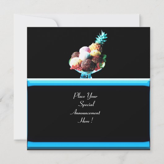 ICE CREAM BIRTHDAY PARTY 2 KAART (Achterkant)