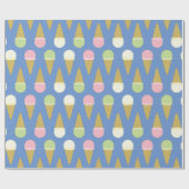 Ice Cream Birthday Party Cadeaupapier (Vlak)