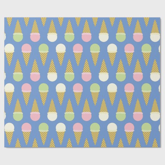 Ice Cream Birthday Party Cadeaupapier (Vlak)