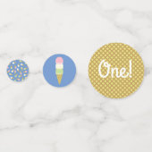 Ice Cream Birthday Party Confetti (Achterkanten)