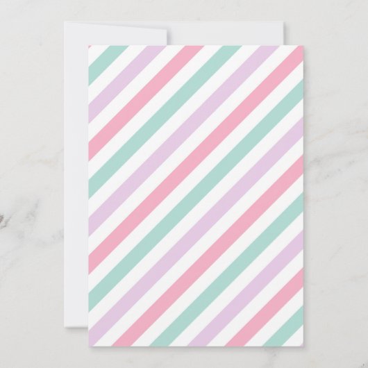 Ice Cream Birthday Party drive by Birthday Parade Kaart (Achterkant)