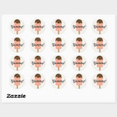 Ice Cream Birthday Party Favor Ronde Sticker (Vel)