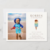 Ice Cream Birthday Party - Fotouitnodiging Kaart (Voorkant)