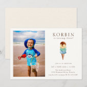 Ice Cream Birthday Party - Fotouitnodiging Kaart (Voorkant / Achterkant)